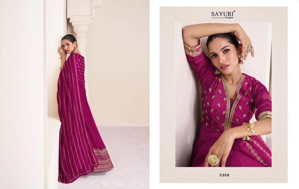 Sayuri Polki Georgette Wedding Salwar Suits Catalog
